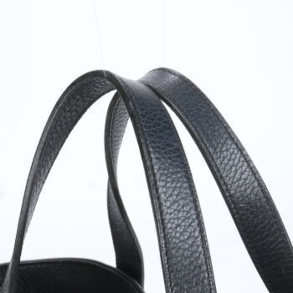 Burberry striped flap belt leather tote bag shoulder - Picture 4 of 11